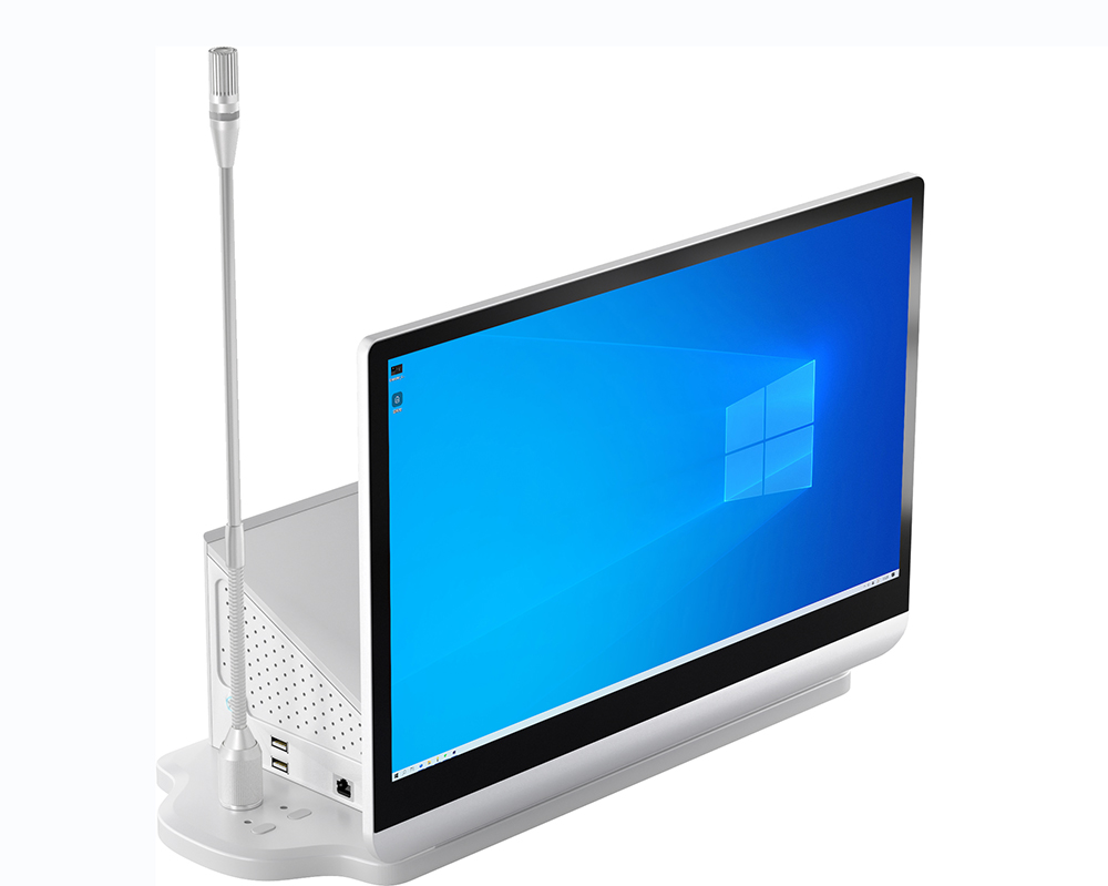 無(wú)紙化桌面終端（雙屏，背帶電子桌牌，帶話(huà)筒）